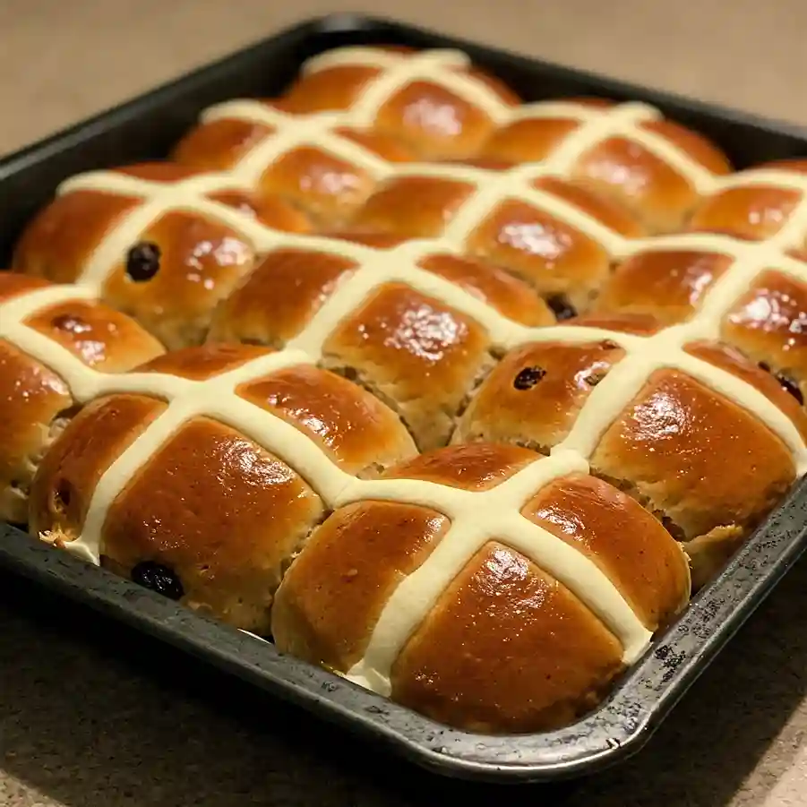 Soft Hot Cross Buns