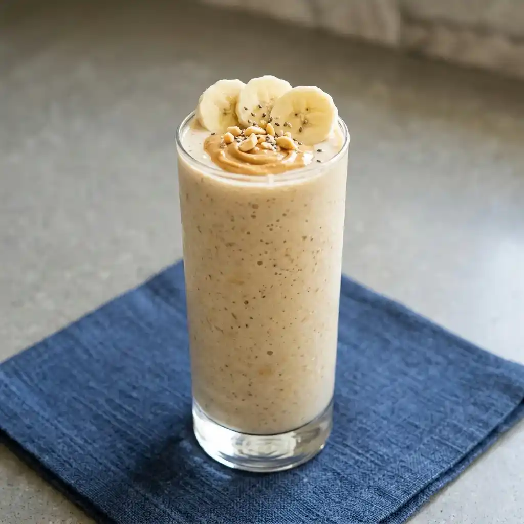 Greek Yogurt Banana Peanut Butter smoothie