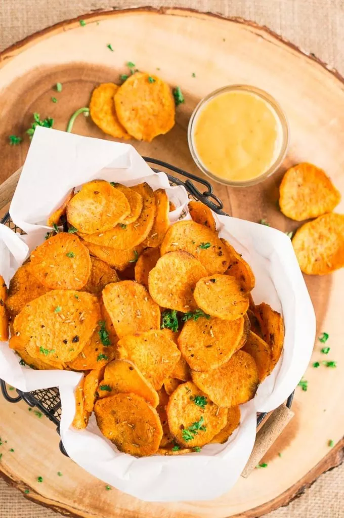 sweet potatoes chips in oven