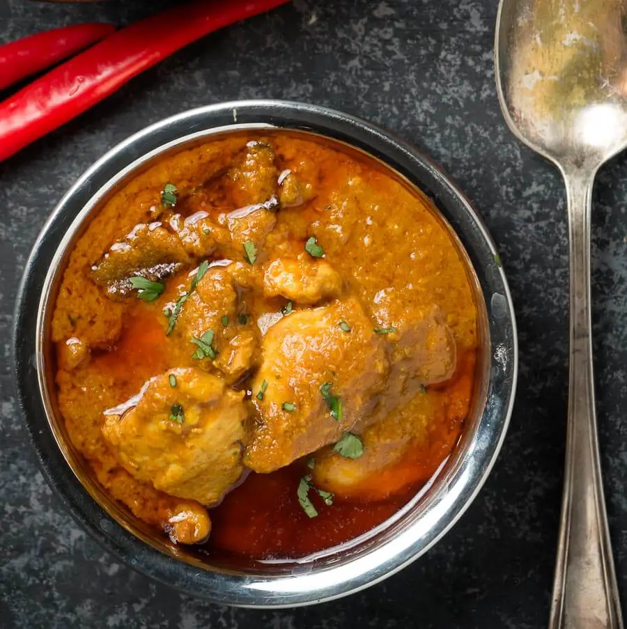 Low FODMAP chicken madras curry