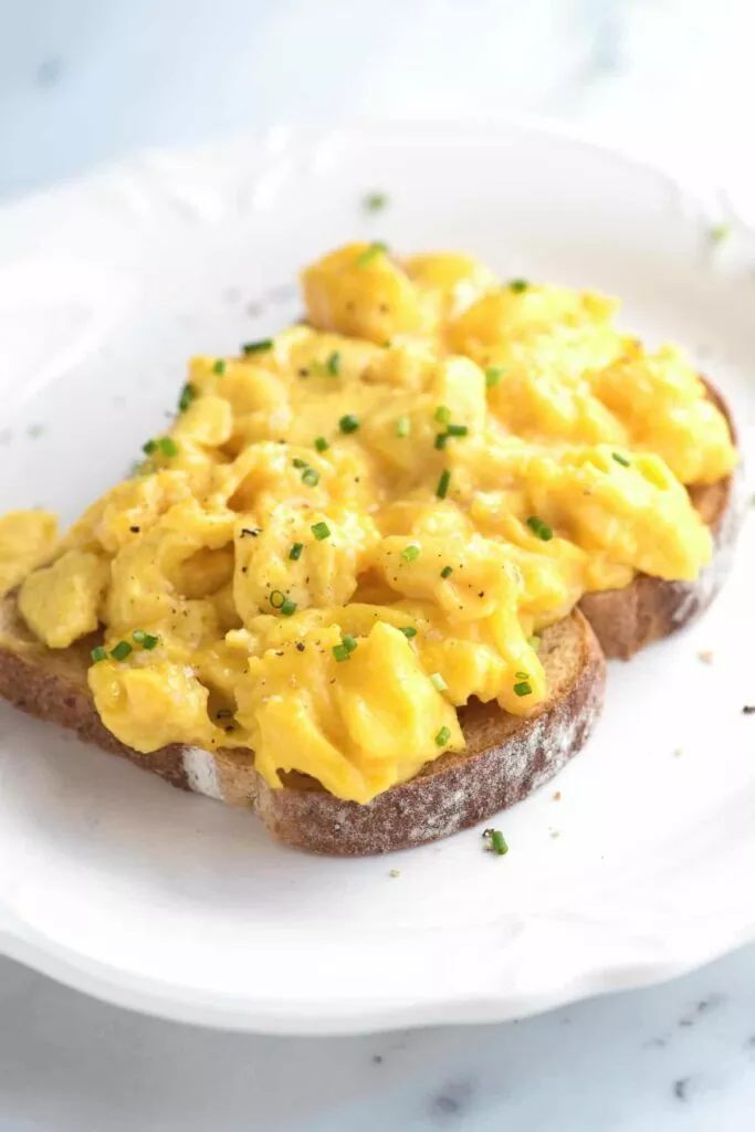 scrambled eggs without milk