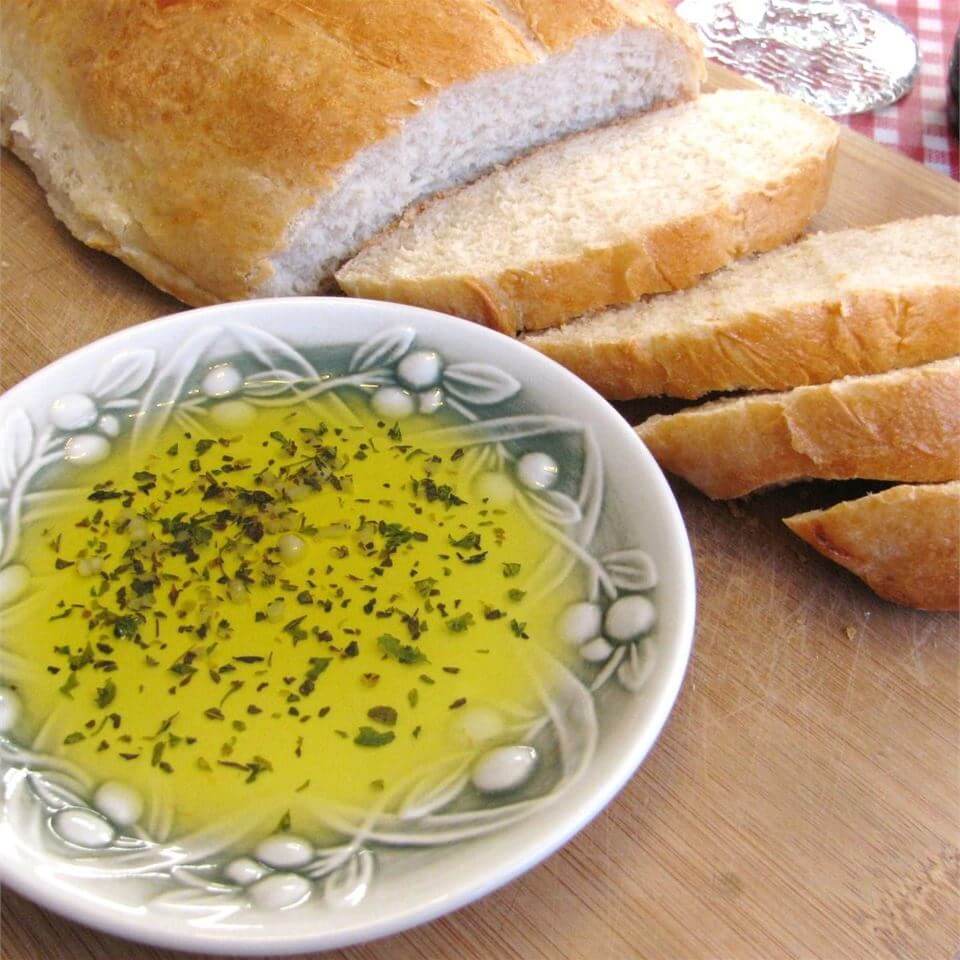 italian bread with olive oil