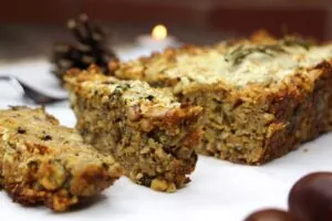 Christmas nut roast recipe with cranberries