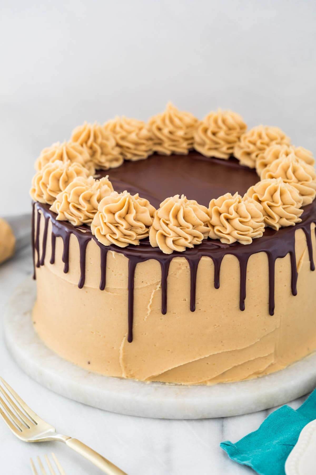 Chocolate Peanut Butter Stack Cake Recipe