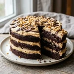 Dark Chocolate Peanut Butter Cake