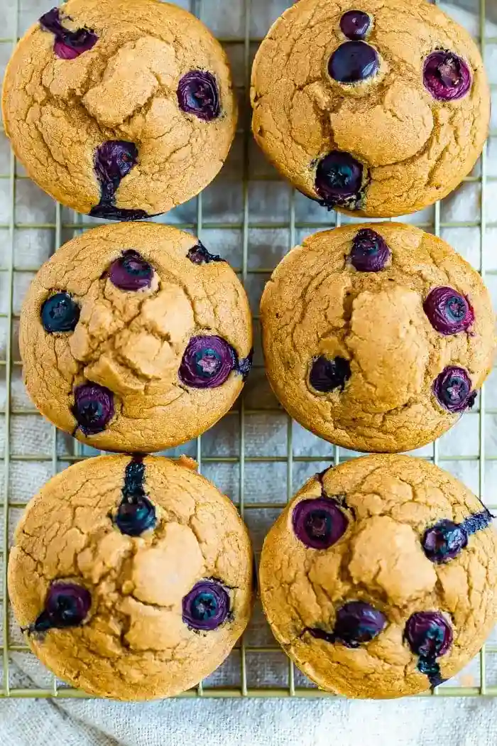 Healthy Blueberry Protein Muffins