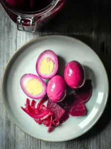 Pickled Eggs With Beets No Sugar