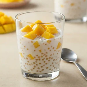 Mango Sago Dessert With Coconut Milk