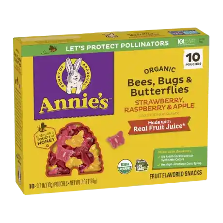 Annie's Organic Bees, Bugs, And Butterflies Fruit Flavored Snacks