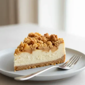 apple crumble cheesecake