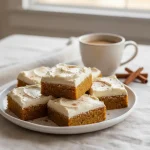 pumpkin bars with cream cheese frosting