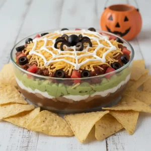 7 Layer Halloween Taco Dip