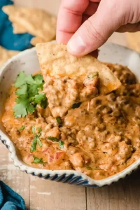 Ground Beef Queso Dip recipe