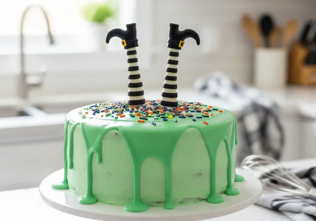 Halloween Melted Witch Cake