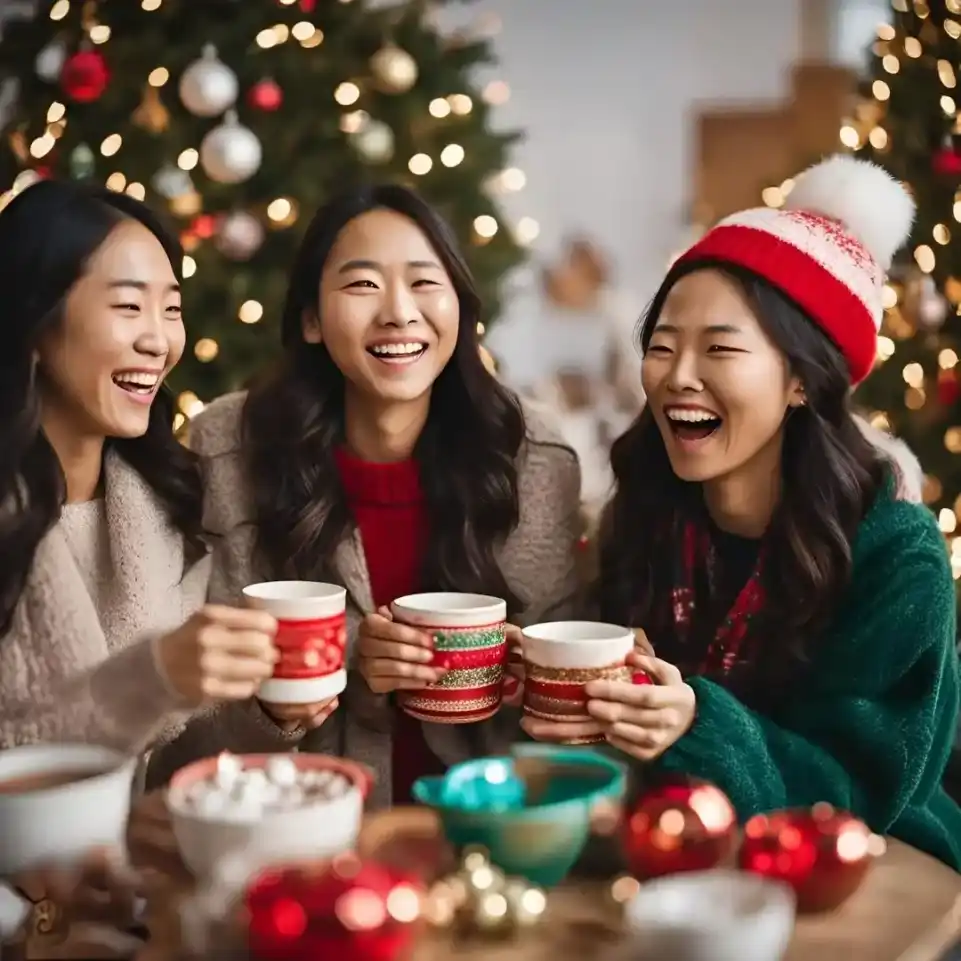 christmas hot cocoa bar