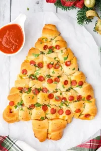 Christmas Tree Pull Apart Bread