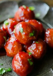 Crock Pot Cranberry Meatballs