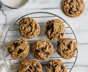 Flourless Peanut Butter Chocolate Chunk Cookies