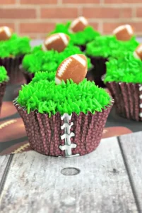 Football cupcakes
