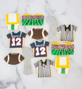 Football Sugar Cookies