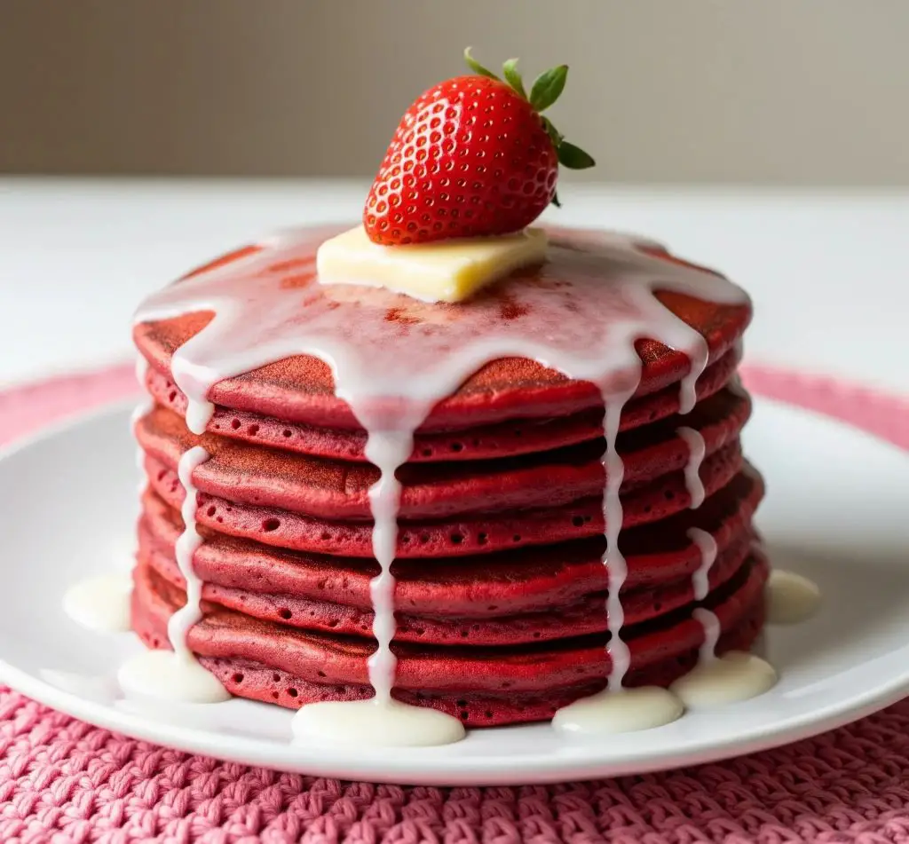 Red Velvet Pancakes