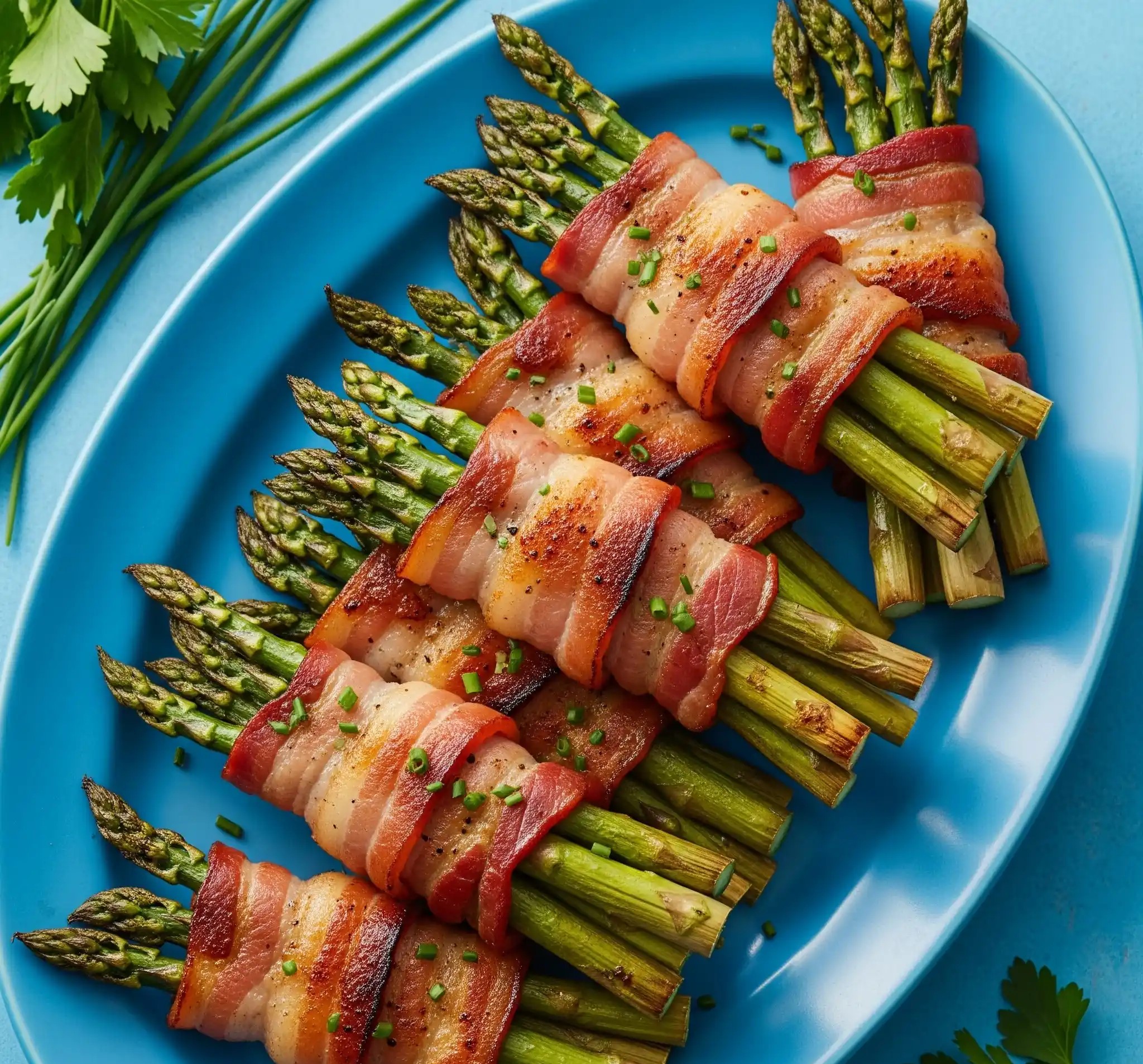 Air Fryer Bacon Wrapped Asparagus