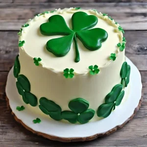 vanilla shamrock cake