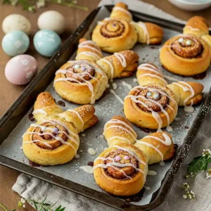 Easter Bunny Cinnamon Rolls