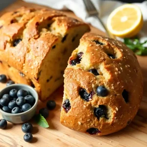 Lemon Blueberry Sourdough Bread