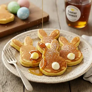 easter bunny pancakes