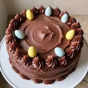 easter chocolate cake