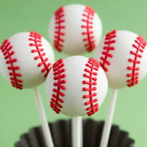 Baseball Cake Pops