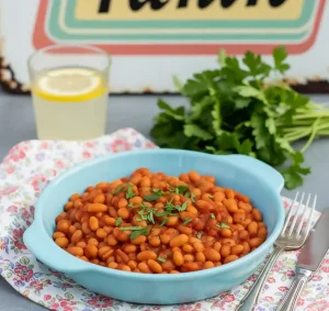 slow cooker vegetarian baked beans