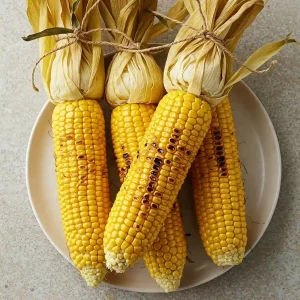 grilled corn on the cob with husks