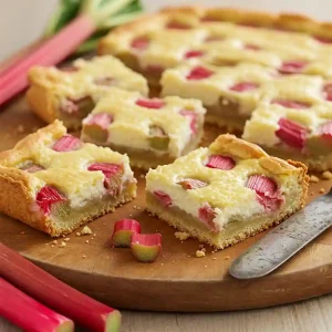 Rhubarb Custard Bars
