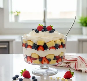4th of July berry trifle