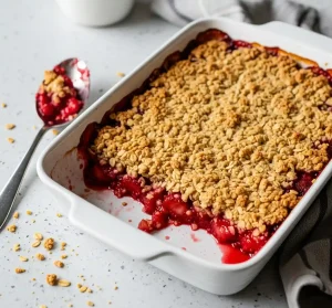 strawberry rhubarb crisp