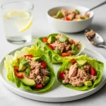Avocado Tuna Lettuce Wraps
