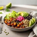 Roasted Sweet Potato Black Bean Bowl