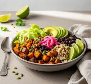 Roasted Sweet Potato Black Bean Bowl