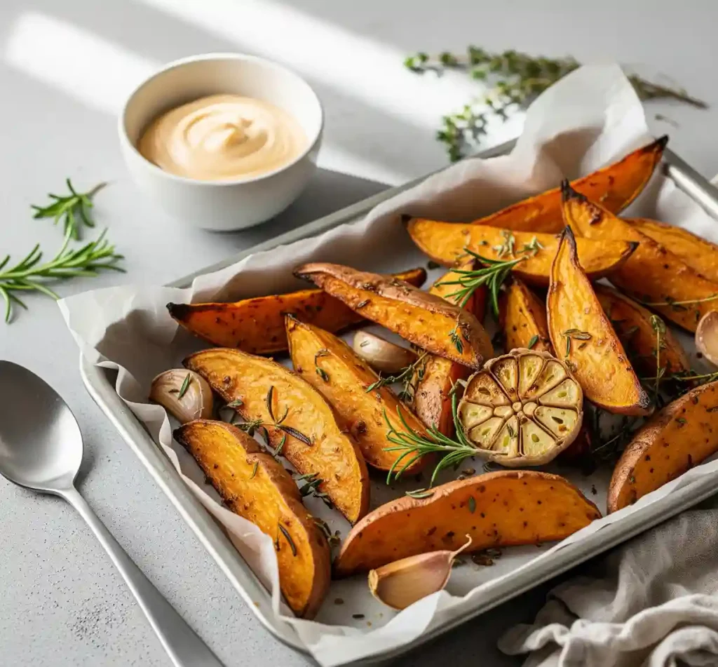 Oven Roasted Sweet Potato Wedges