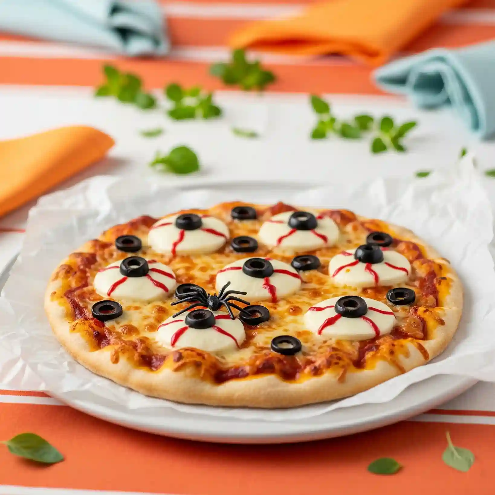 Halloween Eyeball Pizza