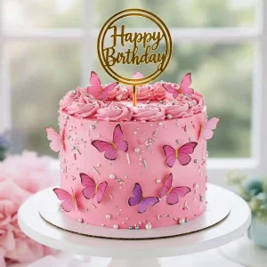 Pink Birthday Cake