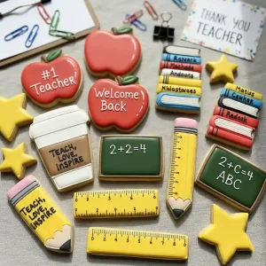 back to school teacher cookies