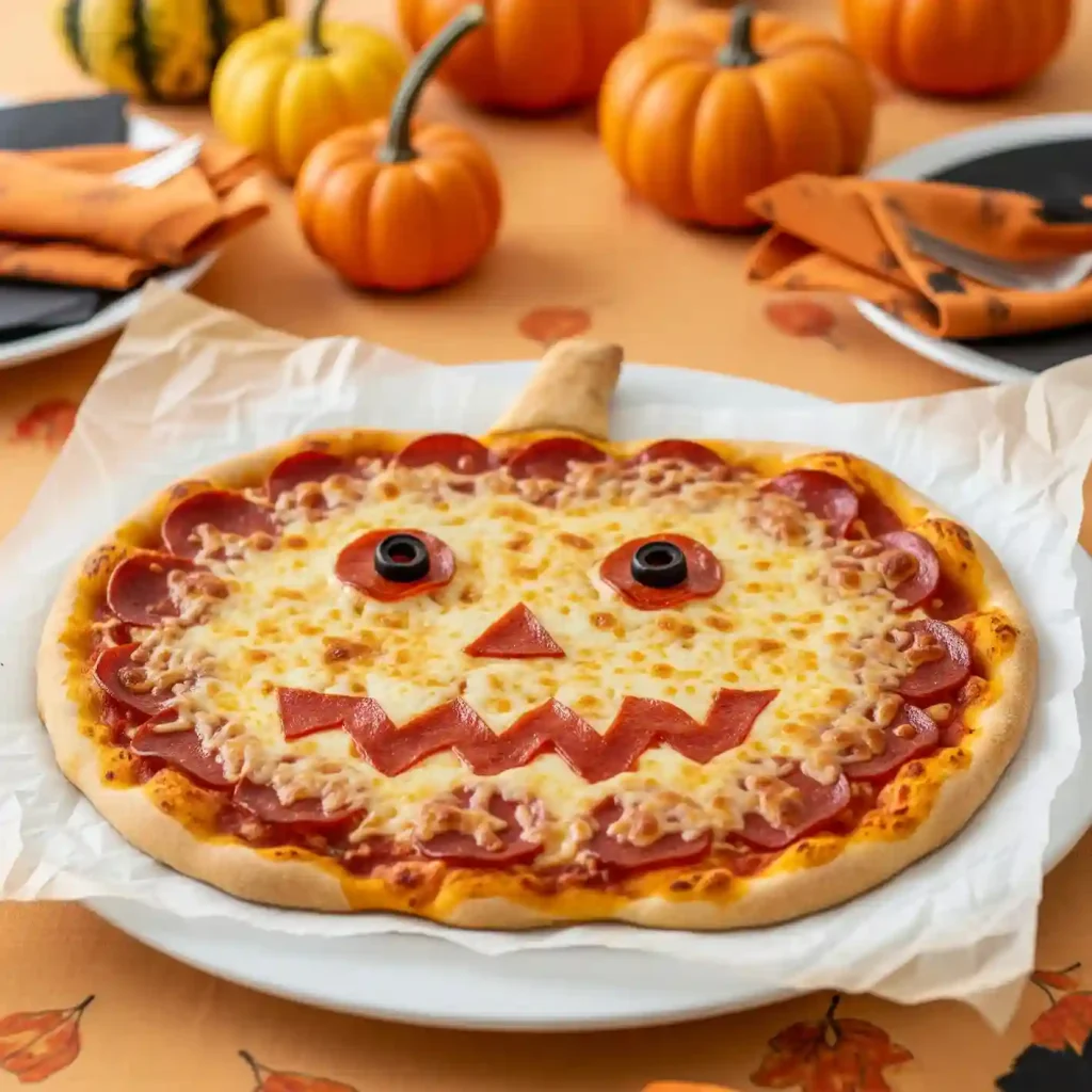 Jack O Lantern Pizza