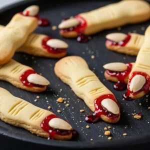 Halloween Bloody Finger Cookies