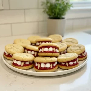 Halloween Vampire Teeth Cookies