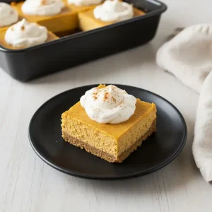 Pumpkin Cheesecake Bars