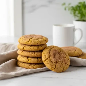 pumpkin snickerdoodle cookies