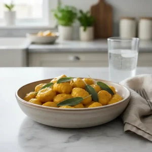 Vegan Creamy Pumpkin Gnocchi
